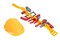 Kids Tool Toy - Pretend Play Children's Tool Belt Set with Hard Hat, Tape Measure and Toy Hand Tools